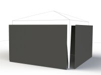 SIENA GARDEN Seitent. grau zu Starter Faltpavillon, 3x3m,...