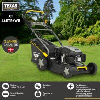 TEXAS Rasenmäher Benzin mit Antrieb Elektrostart...