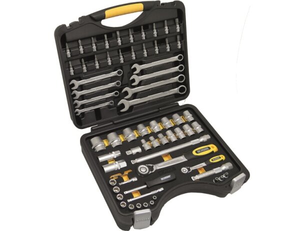 IRONSIDE Profi Steckschl.Set 68tlg 6,35mm(1/4)-12,7mm(1/2)