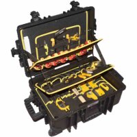 IRONSIDE Werkzeugkoffer Profi mit Telesk.Griff 61x43x26,5cm
