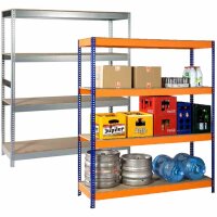 IRONSIDE Steckr.Holz/Metall190x150 4 Böden,...