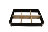 SIENA GARDEN Hochbeet 120x80x19,5 schwarz