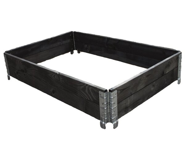 SIENA GARDEN Hochbeet 80x60x19,5 schwarz