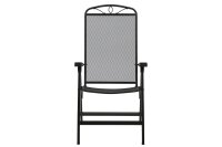 SIENA GARDEN Elda Klappsesessel anthra Streckmetall, anthrazit