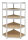 IRONSIDE Eckreg.Holz/Metall176x75 5 Böden, Tragkraft 175 kg