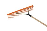SIENA GARDEN KS-Rasenrechen mit 32 gebogenen Zinken, 64cm