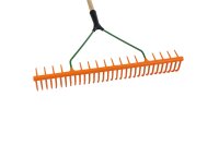SIENA GARDEN KS-Rasenrechen mit 32 gebogenen Zinken, 64cm