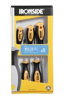 IRONSIDE Schraubendr-Set 5tlg 2500 2Komp-Griff C.V.-Sta