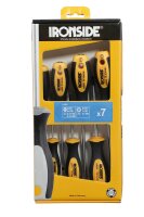 IRONSIDE Schraubendr-Set 7tlg 2500 2Komp-Griff C.V.-Sta