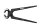 IRONSIDE Kneifzange 180mm schwarz lackiert