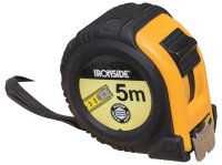 IRONSIDE Rollbandmaß mit Stop 5 m 25mm Band, gummiert