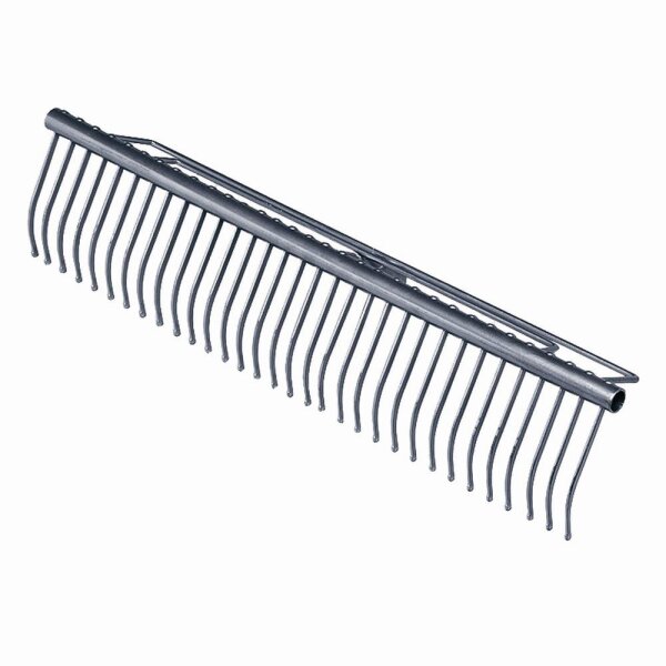 SIENA GARDEN Rasenrechen 40 Zinken 70cm Hammerschlag-anthrazit