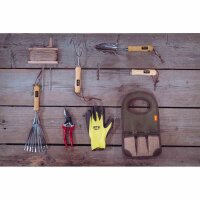 SIENA GARDEN Kleinrechen ClassicLine mit 4 Zinken Edelstahl mit Holzgriff