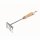 SIENA GARDEN Kleinrechen ClassicLine mit 4 Zinken Edelstahl mit Holzgriff