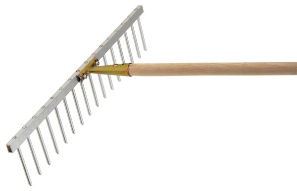SIENA GARDEN Leichtmetallrechen 62cm 16 Zinken, verstellbar