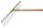 SIENA GARDEN Leichtmetallrechen 62cm 16 Zinken, verstellbar
