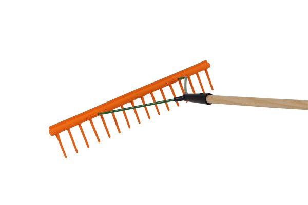 SIENA GARDEN KS-Gartenrechen 16 Zinken einseitig,64cm,mit Kante