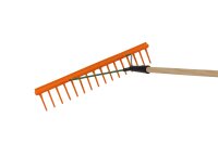 SIENA GARDEN KS-Gartenrechen 16 Zinken einseitig,64cm,mit Kante
