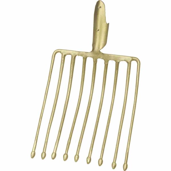 IDEAL IDEAL Kartoffelgabel gold 9 Zinken, ohne Stiel, Federdülle