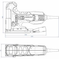 METABO Stichsäge STE 100 Quick im Koffer