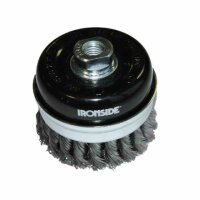 IRONSIDE 243006 Topfbürste 80mm M14 0,5mm gezopft,...