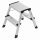 HAILO L90 Stepke Leiter Trittleiter Hocker Klapptritt Aluminium, 2 Stufen