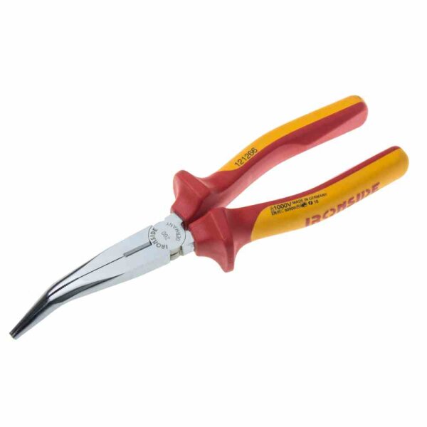 IRONSIDE 121266 VDE-Flachrundzange 200mm 45° geprüft bis 1000V
