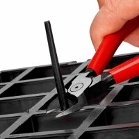 KNIPEX Seitenschneider L140mm, pol., plast.