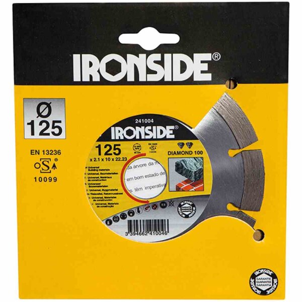 IRONSIDE 241004 Diam.-Sch.  125mm 2,0/7mm Typ 100 Uni, segmentiert