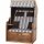 TRENDY BY DEVRIES Strandkorb Trend 10+, Stoff 741 PE natur, Akazie FSC 100%