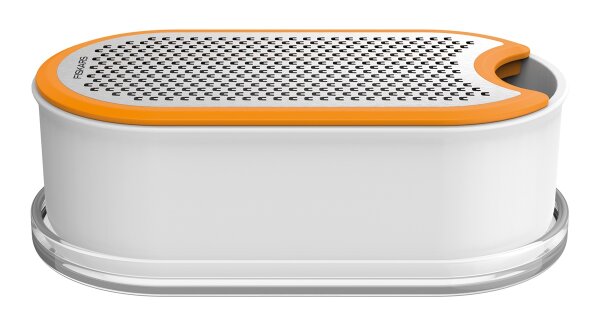 FISKARS Handreibe, Gemüsehobel, Feinreibe, Gemüseschneider, Metall, 1019530