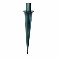 BRENNENSTUHL Gartensteckdose, 2f, schwarz, 1,4m, IP44, Mit Erdspieß