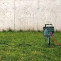 BRENNENSTUHL Gartensteckdose, 2f, schwarz, 1,4m, IP44, Mit Erdspieß