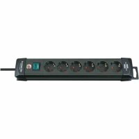 BRENNENSTUHL Premium-Line Steckdosenleiste 6-fach schwarz...