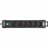 BRENNENSTUHL Premium-Line Steckdosenleiste 6-fach schwarz...