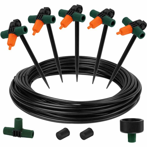 SIENA GARDEN Bewässerungssystem Starterset Tropfer, 10 tlg., für Pflanzgefäße
