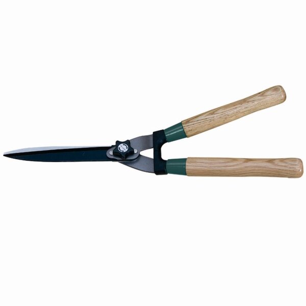 SIENA GARDEN Heckenschere Wellenschliff mit Holzgriffen