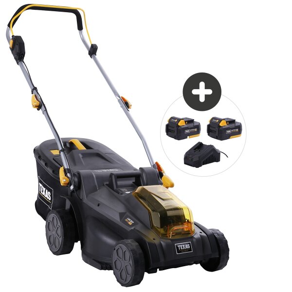 TEXAS LMX 2037 Akku Rasenmäher 37 cm Akkumäher Mäher 20V inkl Akku und Ladegerät