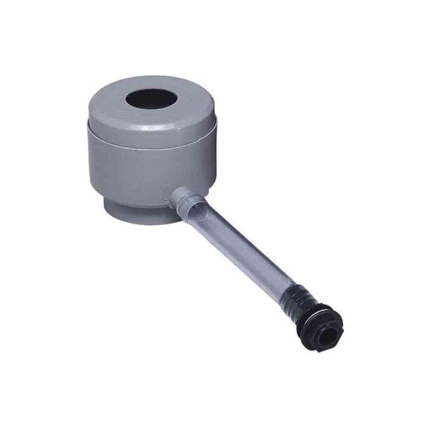 GARANTIA Regentonnen Füllautomat mit Laubabweiser grau für Fallrohre von 7-10cm
