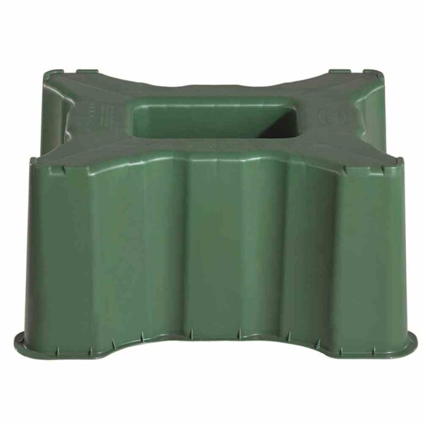 GARANTIA Unterstand, Sockel für Regentonne für Tonnen eckig 300l ,H:35cm Grün