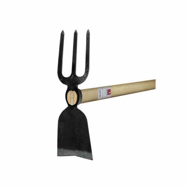 IDEAL IDEAL-Gartenhacke mit Breitblatt, 3 Zinken, 135 cm Eschenstiel