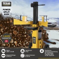 TEXAS Profi Holzspalter robuster Brennholzspalter 230V 8...
