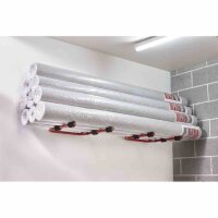 MOTTEZ Fahrradwandhalter für 2-Räder 520 x 440 x 300 mm Fahrradständer, Rot