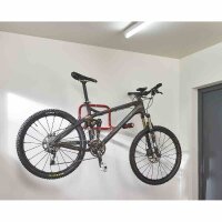 MOTTEZ Fahrradwandhalter für 2-Räder 520 x 440 x 300 mm Fahrradständer, Rot