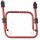 MOTTEZ Fahrradwandhalter für 2-Räder 520 x 440 x 300 mm Fahrradständer, Rot