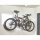 MOTTEZ Fahrradwandhalter für 2-Räder 520 x 440 x 300 mm Fahrradständer, Rot