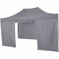 SIENA GARDEN Allrounder Pavillon Faltpavillon 300 x 450 cm rechteckig grau