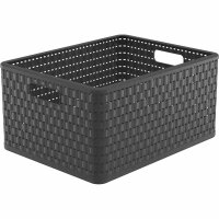 ROTHO Aufbewahrungskorb Country 28 l anthrazit 43 x 33 x...