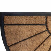 SIENA GARDEN Gummifußmatte Sonne halbrund 75 x 45 x 2 cm mit Kokosfaser