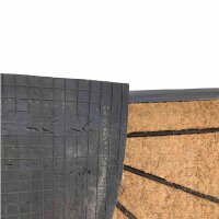 SIENA GARDEN Gummifußmatte Sonne halbrund 75 x 45 x 2 cm mit Kokosfaser
